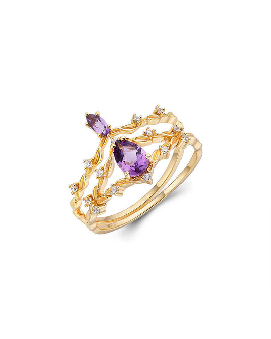 Amethyst Ring Set