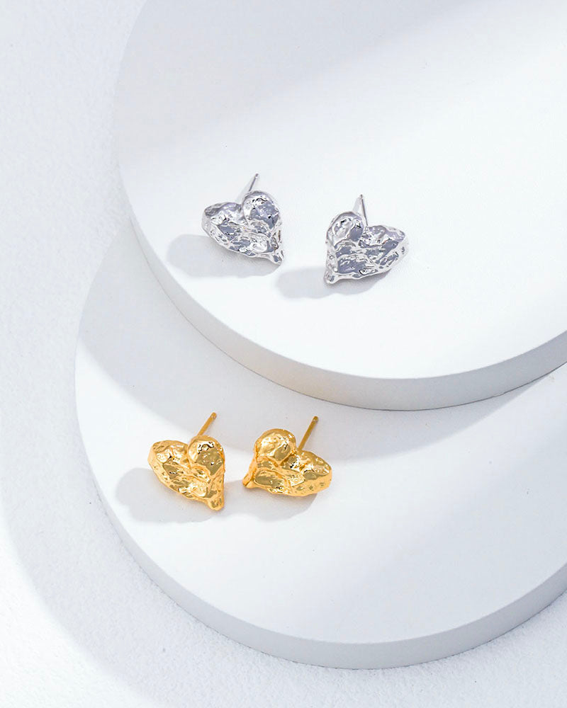 Amour Heart Studs