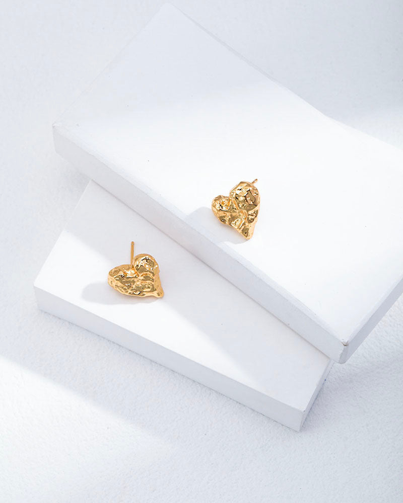 Amour Heart Studs