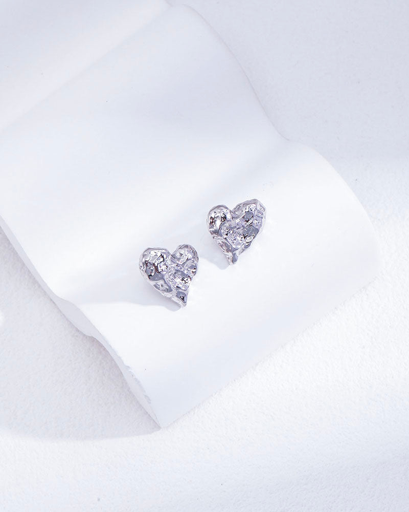 Amour Heart Studs