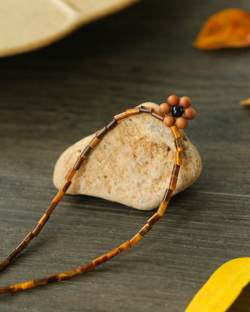 Autumn Blossom Beaded Necklace