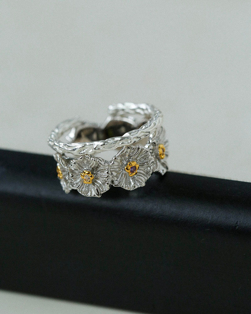 Blooming Dasiy Ring Set