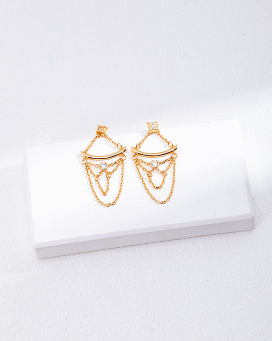 Celestial Chains Drop Earrings