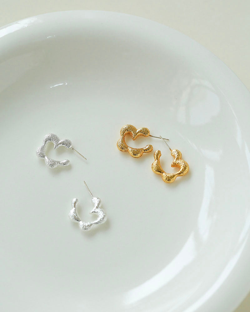 Cloud Hoop Earrings