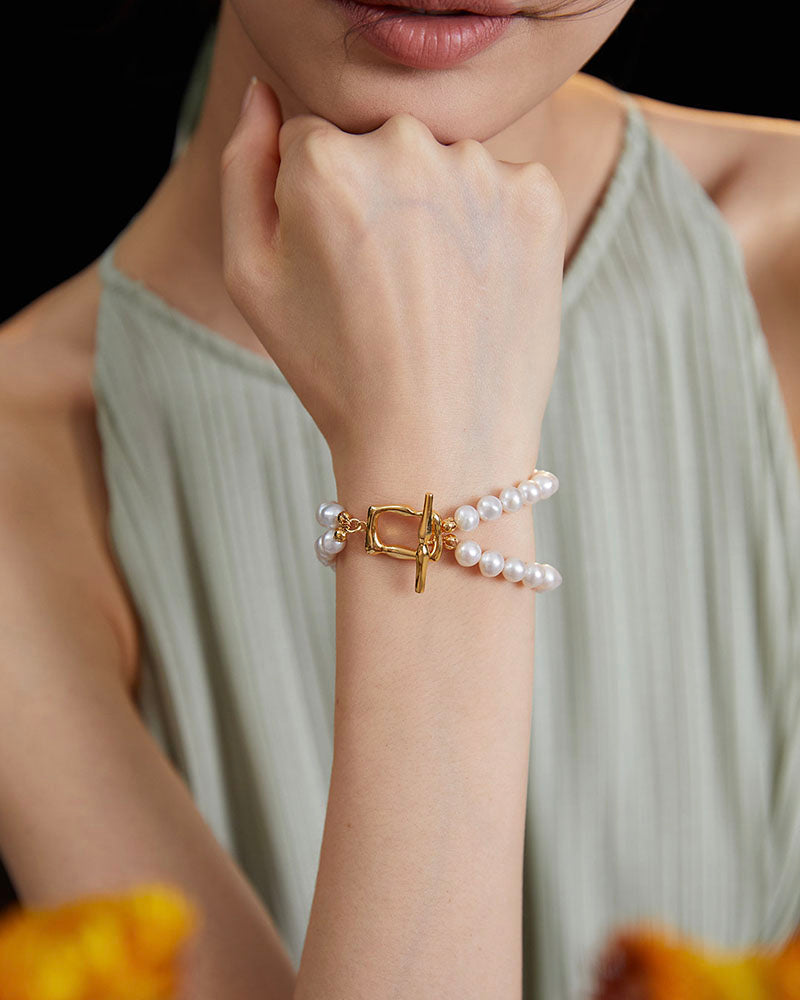 Double Layer Pearl Bracelet