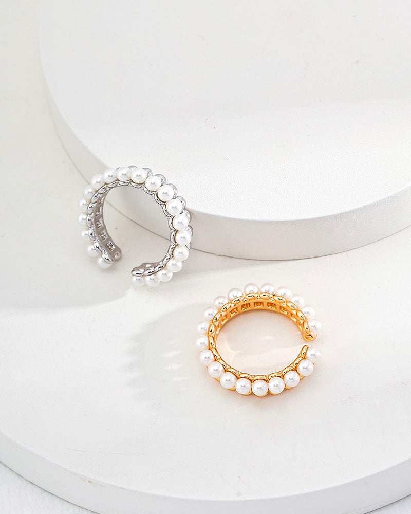 Ethereal Pearl Loop Ring