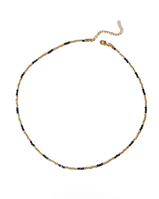 Mini Golden & Pearl Beads Choker