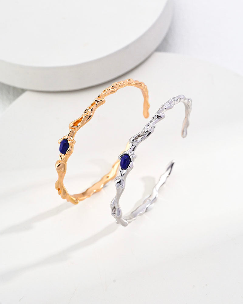 Lapis Serenity Cuff Bracelet