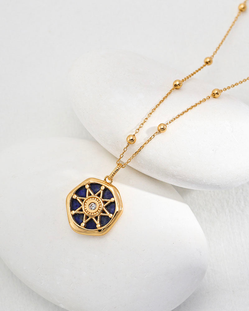 Lapis Star Pendant Necklace