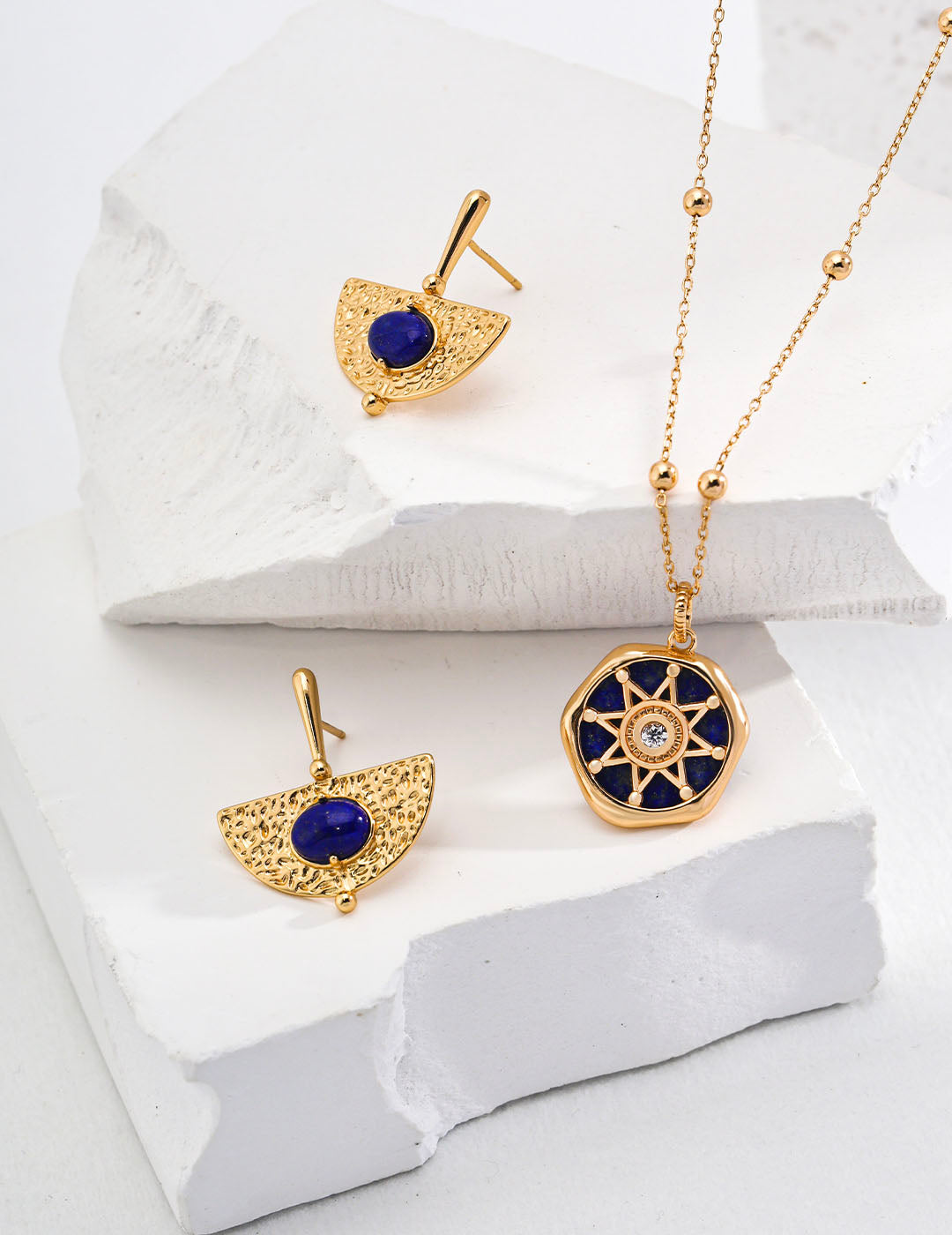 Lapis Star Pendant Necklace