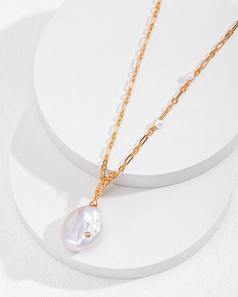 Baroque Pearl Pendant Necklace