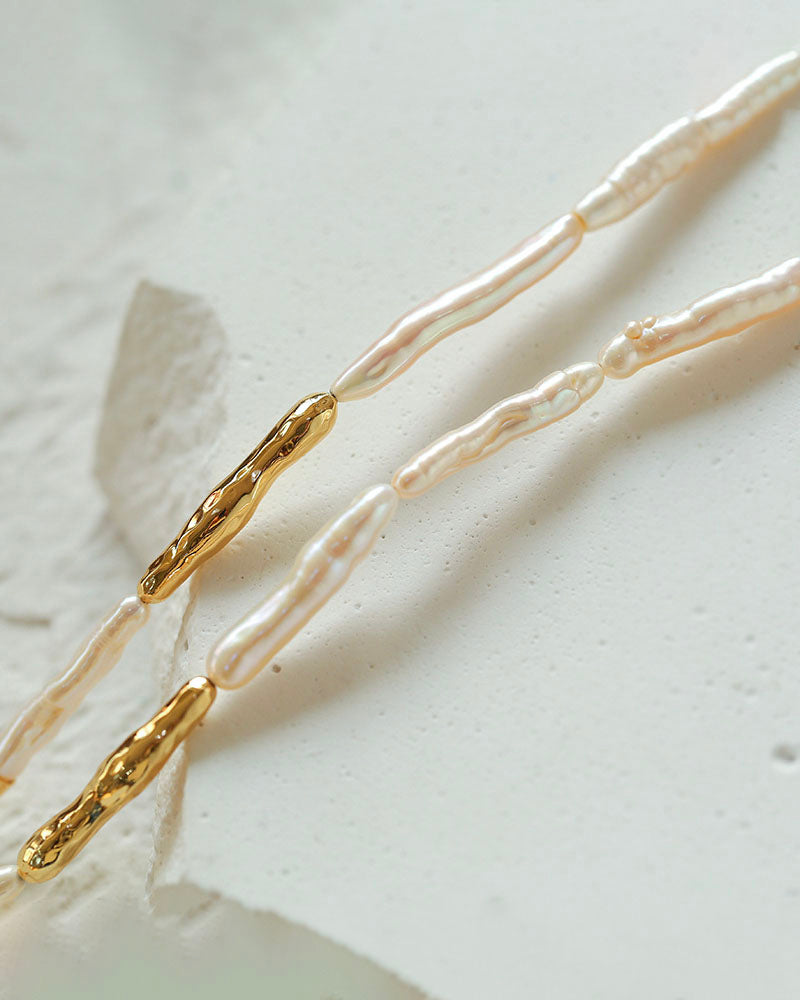 Golden Tides Baroque Pearl Necklace