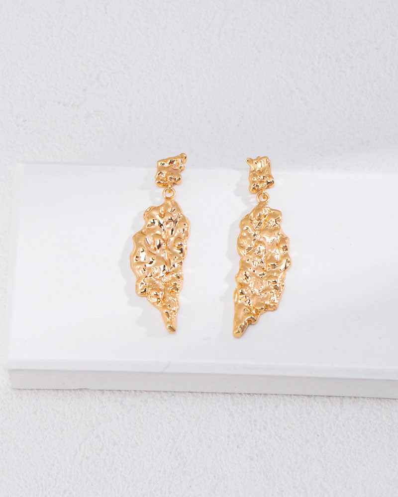 Molten Double Drop Earrings