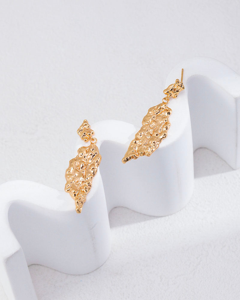 Molten Double Drop Earrings