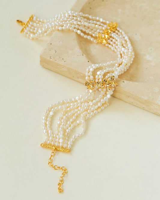 Multilayer Pearl Choker