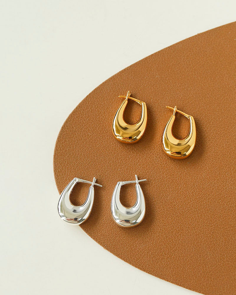 Oval Hoop Earrings