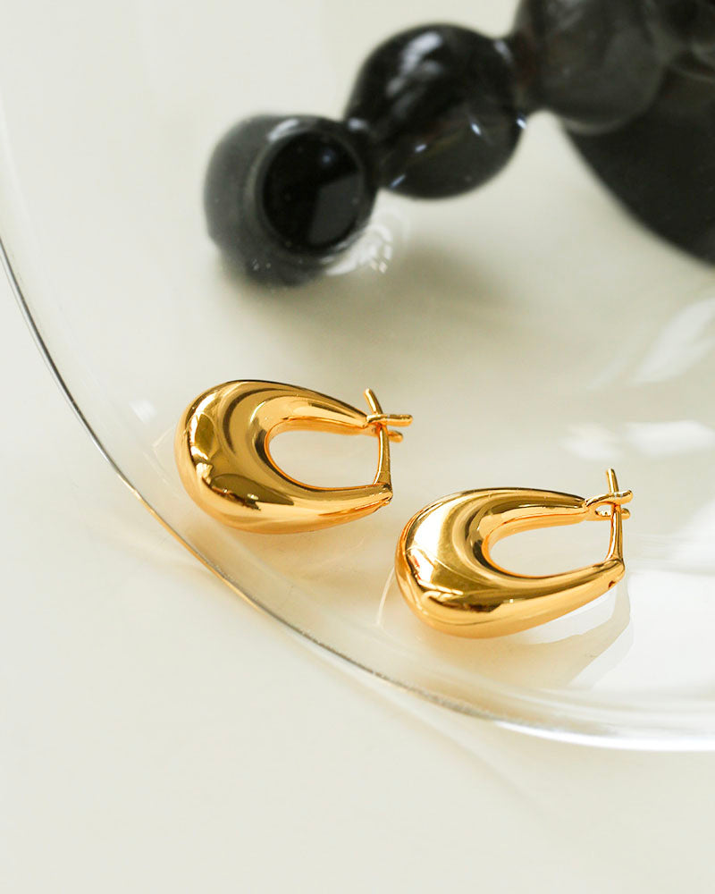 Oval Hoop Earrings