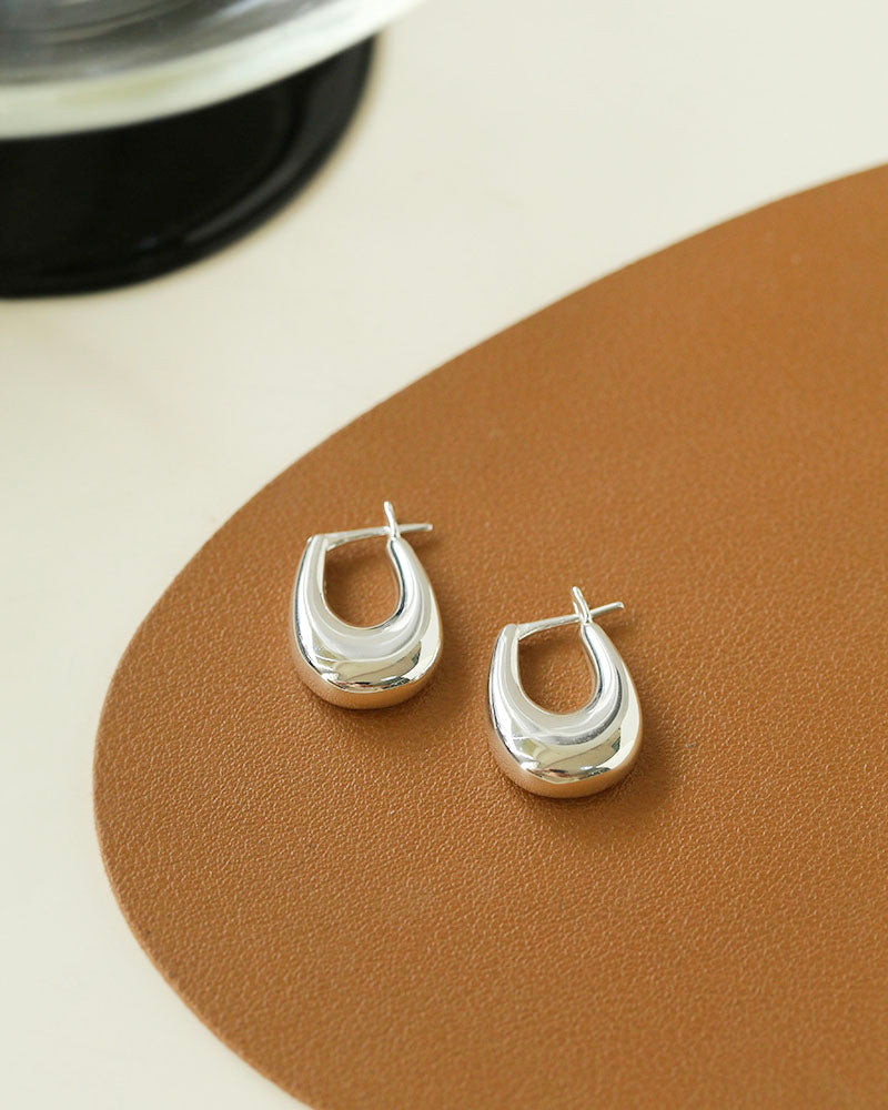 Oval Hoop Earrings