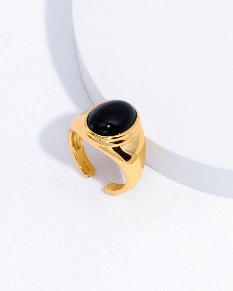 Oval Onyx Ring