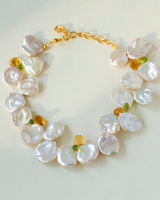 Petal Baroque Pearl Choker