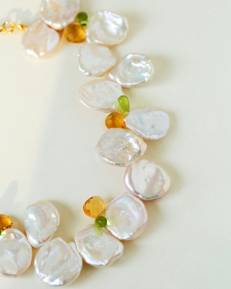 Petal Baroque Pearl Choker