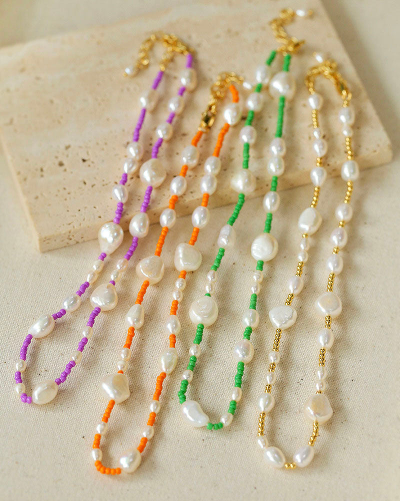 Rainbow Pearl Bliss Necklace