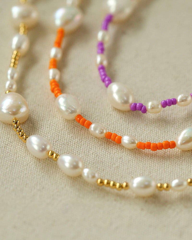 Rainbow Pearl Bliss Necklace