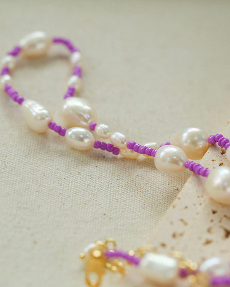 Rainbow Pearl Bliss Necklace