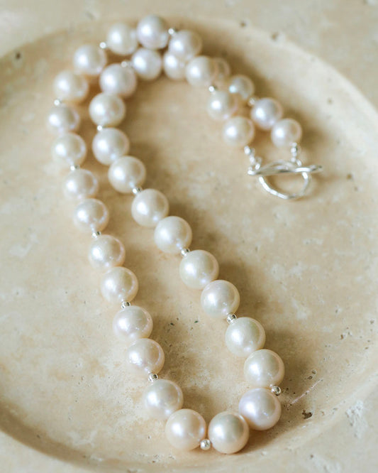 Round Baroque Pearl Necklace