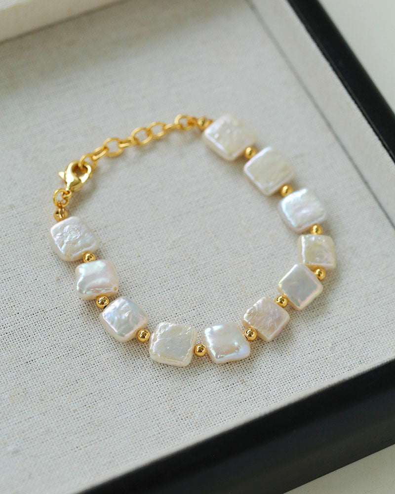 Square Pearl Bracelet