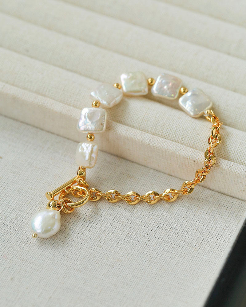 Square Pearl Bracelet