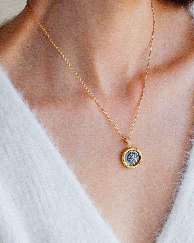 Vintage Coin Pendant Necklace