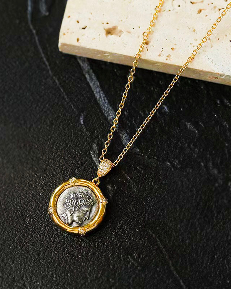 Vintage Coin Pendant Necklace