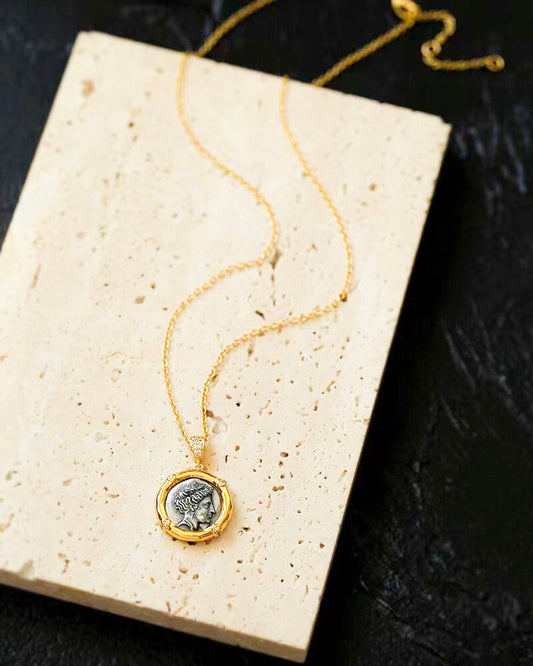 Vintage Coin Pendant Necklace