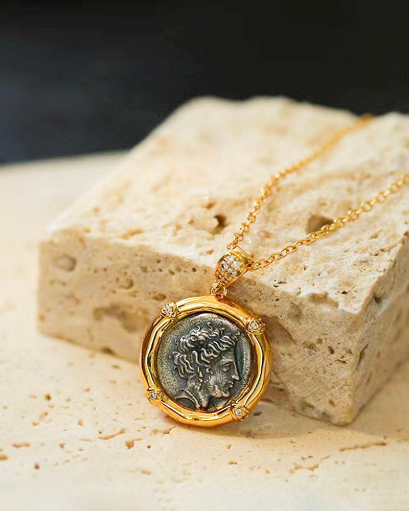 Vintage Coin Pendant Necklace