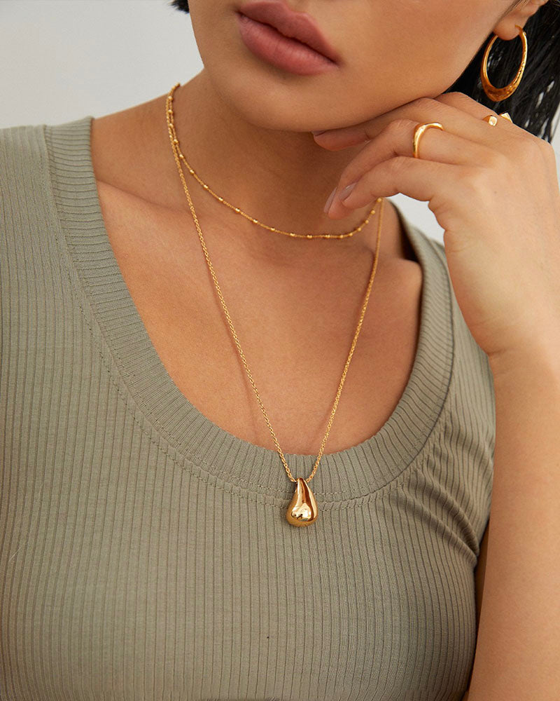 Water Drop Pendant Necklace