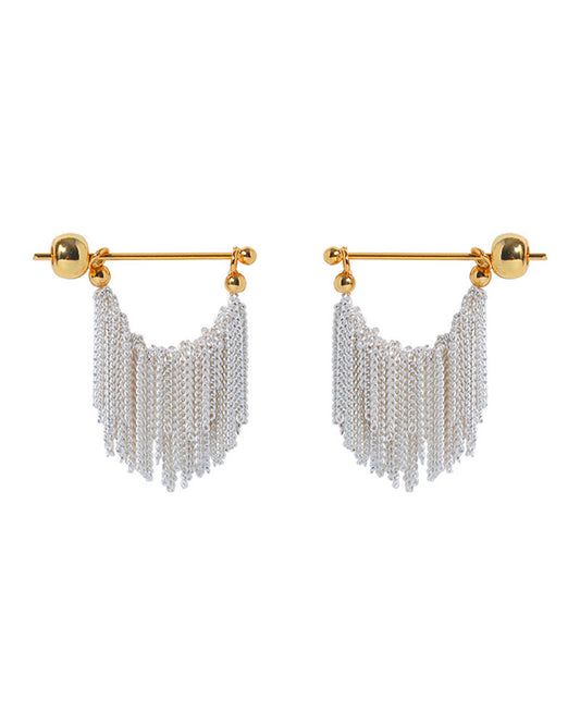 Weave Tassels Drop Earrings