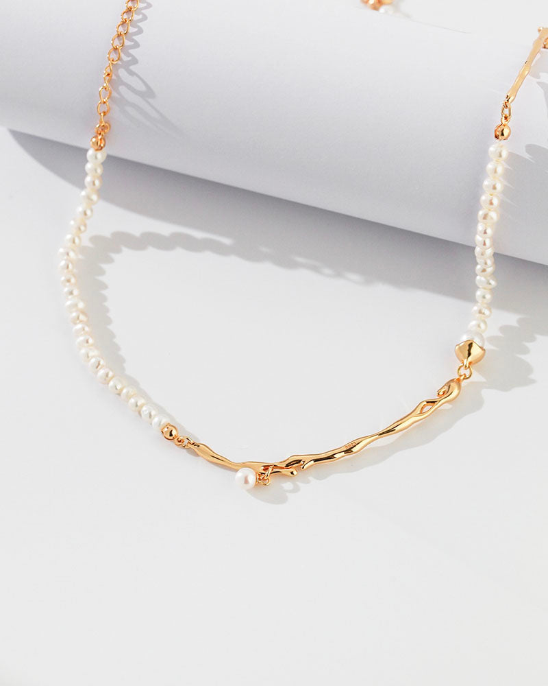 Whispering Waves Pearl Necklace