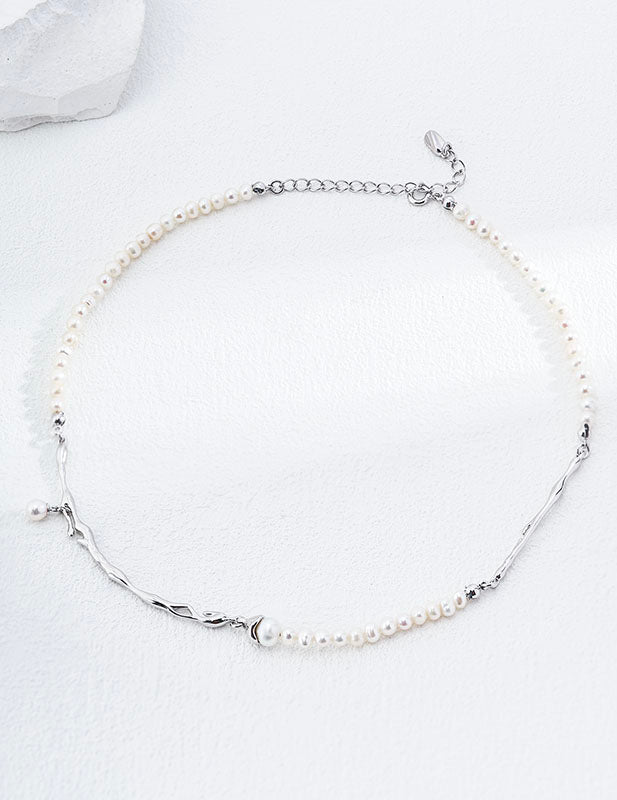 Whispering Waves Pearl Necklace